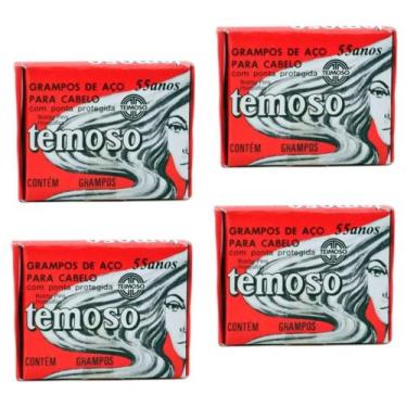 Imagem de Grampo Teimoso N5 Preto Caixa C/ 100un Kit 03 caixas Pequenas incolor,