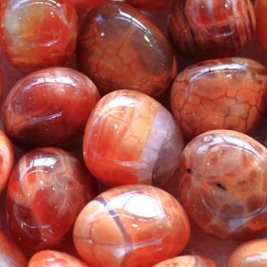 Imagem de Ágata de Fogo Natural Pedra Rolada Cristal da Vitalidade - Aromania Es