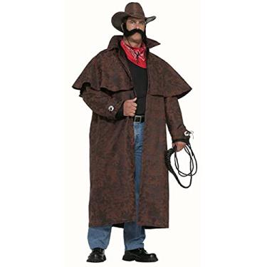 Imagem de Forum Novelties Casaco masculino Plus Size Extra Grande Fun Tex Costume Duster, Marrom, 3X-Large