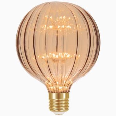 Imagem de Lâmpada Grande Led G125 2w Vintage Fireworks Âmbar Bivolt - Taschibra