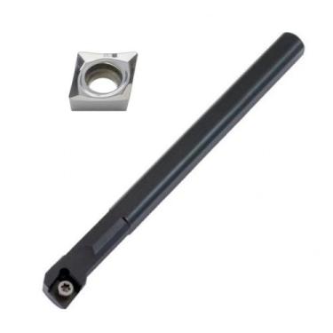 Imagem de kit suporte s10k sclcR 06 + 05 insertos p/ aluminio - diamond