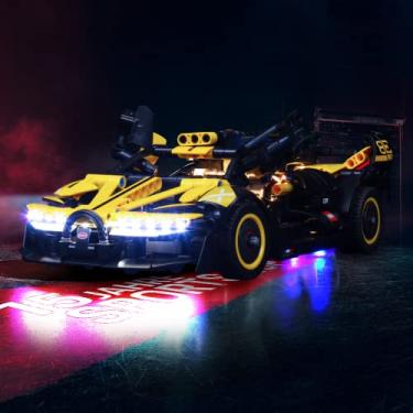 Imagem de Bourvill LED Lights Kit for Lego Technic Bugatti Bolide Racing Car 42151 - Lights Set Compatible with Lego 42151 Set -Classic Version (Lights Kit Without Model)