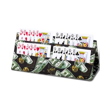 Imagem de Playing Card Game Holder for Canasta Poker Bridge Cards Card Holders Stand for Bingo Pull Tabs Gambling Tickets Casino Card Game Accessories Hands Free Card Holder for Adults Seniors Card Player Gifts