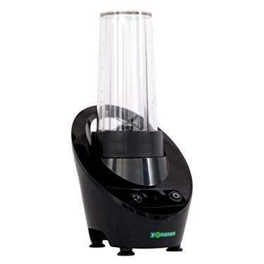 Imagem de Yonanas Liquidificador pessoal com tampa para sacudir, vitaminas, bebidas misturadas, molhos, livre de BPA, 300 Watts, preto