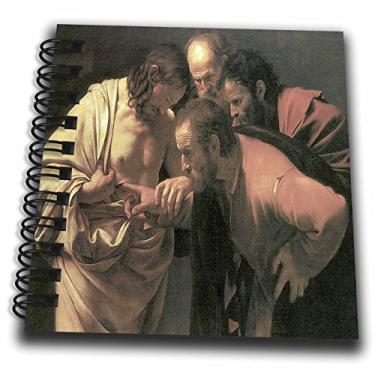 Imagem de 3dRose db_130126_3 The Dubting of St. Thomas by Caravaggio - Mini bloco de notas, 10 x 10 cm