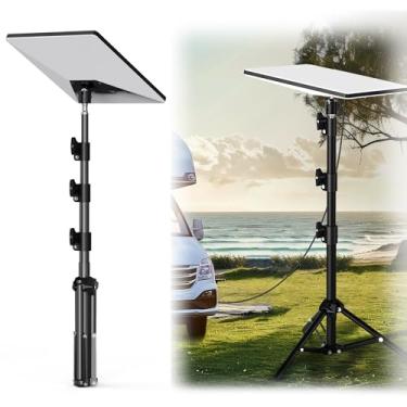 Imagem de Suporte de mini tripé Starlink, altura ajustável e inclinação para melhor desempenho, kit de montagem de poste satélite Star Link com adaptador de tubo, compatível com mini prato Starlink