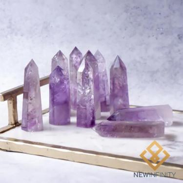 Imagem de Ponta de Ametista Torre Obelisco de Pedra Natural - New Infinity, Roxo