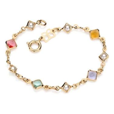 Imagem de Pulseira Infantil De Pedras Coloridads Com P 550851 - Rommanel, Colori