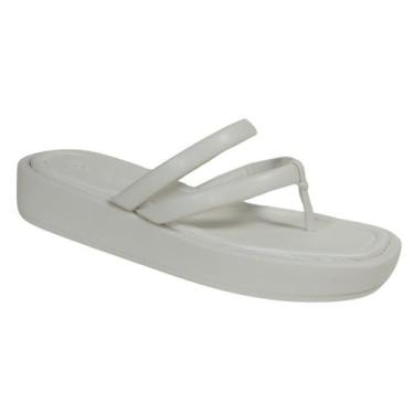 Imagem de Sandália Beira Rio Flatform Slide Tamanco Feminino 8487.208, Branco of