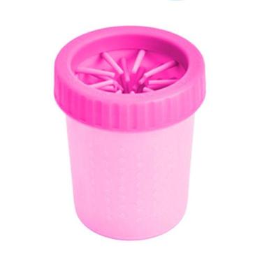 Imagem de Copo Limpador Limpa Patas Patinhas Cachorro Pet Limpeza P - Yaay, Rosa
