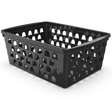 Imagem de Cesto Organizador Multiuso Extra Grande Preto - Uninjet , Preto