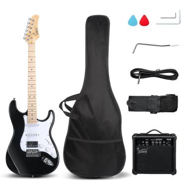 Imagem de Guitarra elétrica GLARRY GST em tamanho real com captador HSS + Acces.