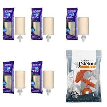 Imagem de Kit 05 un Vela Stéfani Declorante Dupla Ação Carvão Ativado + 01 un To