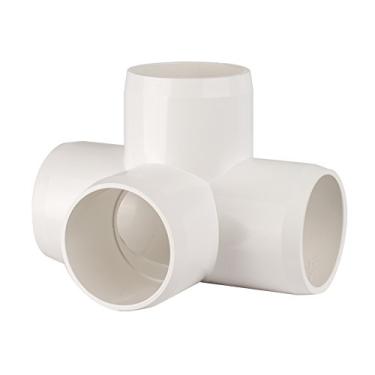 Imagem de PVC - 4 vias L/T 11⁄2" (branco de grau de móveis)