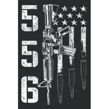 Imagem de Ar 15 American Flag Ar15 Rifle Sling Gift Gun Owner Back: Lined Journal Notebook with 6" x 9", 120 Pages. Birthday Gift Present.
