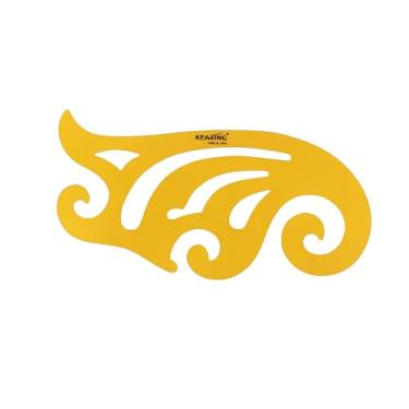 Imagem de KEARING Modelo de régua de curva francesa, régua de desenho geométrico multifuncional, ferramentas de medição de plástico flexível, modelos de desenho