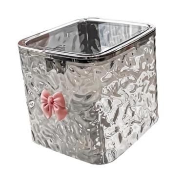 Imagem de Ｂｅｓｇａ Lixeira de mesa, cesto de lixo, lixeira nórdica, economizadora de espaço, lixeira pequena, lata de lixo para vaidade, carro, casa, cozinha