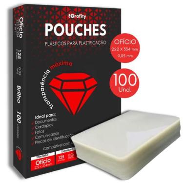 Imagem de Plástico para Plastificação Ofício 226x340 mm 100 und Polaseal Pouches
