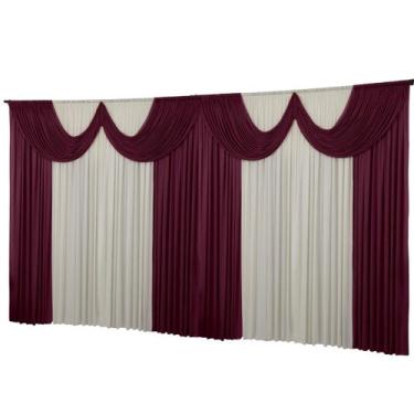 Imagem de Cortina De Malha Helanca Paris Igreja Festas Eventos 10 metros - Denni