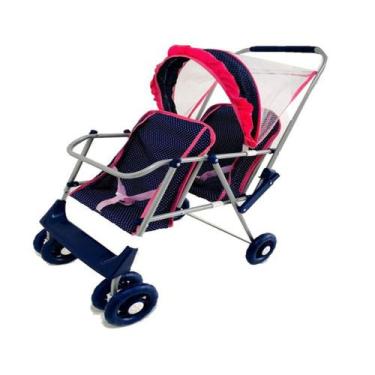 Imagem de Carrinho de Boneca Milano Poá de Gêmeos B8 - M&P