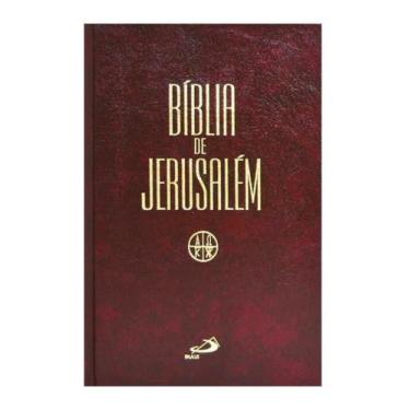 Imagem de Bíblia de Jerusalém Letra Grande Encadernada Capa Dura Biblia Sagrada 