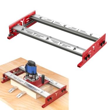 Imagem de Fresadora de placa superior de bancada, fresadora de painel de 61 cm, fresadora de laje, gabarito, fresadora, placa de trenó, fresadora, altura ajustável para achatamento e tábuas de corte de
