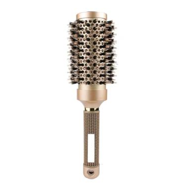 Imagem de 4 tamanhos ferramentas de estilo de salão pente de cabelo redondo cabeleireiro escovas de cabelo cacheados pente de ferro cerâmico pente de barril (45 mm)