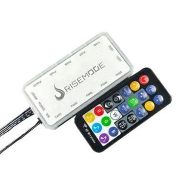 Imagem de Controladora ARGB para Até 10 Cooler Fan 6 Pinos 5V Sound Rise Mode