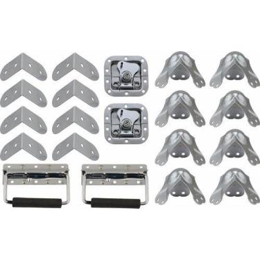 Imagem de Kit Pecas Para Case Alca Retratil Canto Bola Fecho Para Case - KLIGHT