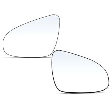 Imagem de A-Premium Vidro espelhado aquecido para motorista e passageiro de 2 peças com placa de suporte compatível com Toyota Corolla 2014 2015 2016 2017 2018 2019 - Espelho retrovisor lateral externo