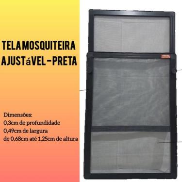 Imagem de Tela Mosquiteiro Regulavel / Ajustável Preto. - LL Redes e Telas