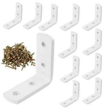 Imagem de Cantoneira L Para Moveis Gavetas  30 X 30 50 Und Parafusos - STORE SHA