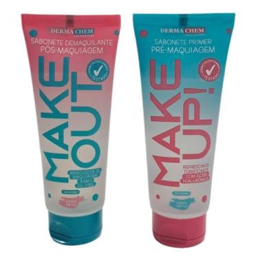 Imagem de Kit Sabonete Primer Make Up 100ml e Sabonete Demaquilante Make Out 100