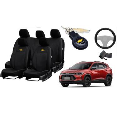 Imagem de Kit de Capas de Couro para Tracker 2018 - Couro Impermeável + Chaveiro