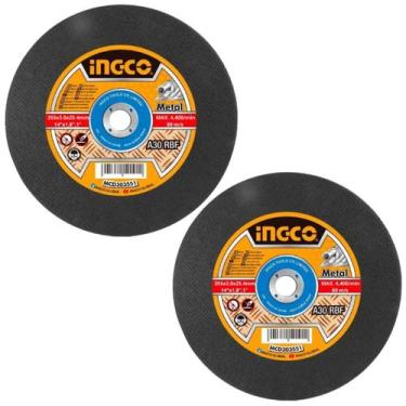 Imagem de Kit 2 unidades- ingco disco de corte para metal 14 pol (355mm x 3.0mm 