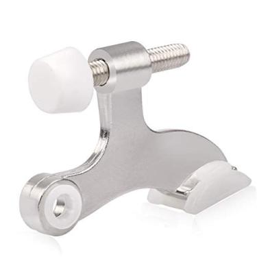 Imagem de Parador de Porta com Pino de Dobradiça em Níquel Escovado, 8 Peças Ajustáveis - Heavy Duty