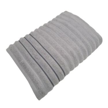 Imagem de Toalha de Banho Corttex Wave 99% Algodão 70x140cm, CINZA