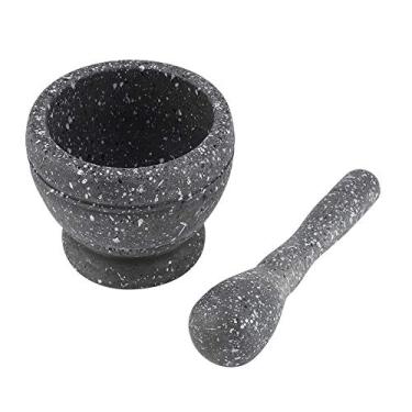 Imagem de Manual Plástico Garlic Grinder Argamassa de pilão de pilotes Towling Kitchen Tool Kitchen Material não PP para cozinhar e usar a farmácia (Granite)