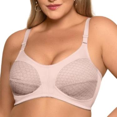Imagem de Sutiã plus size sem bojo sem aro renda Nayane Rodrigues tamanho especi