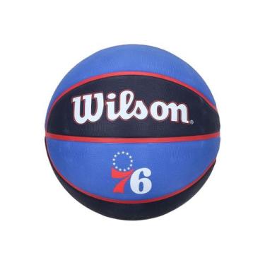 Imagem de Bola Basquete Wilson NBA Phi 76Ers Unissex WTB1300XBPHI, Azul, Azul cl