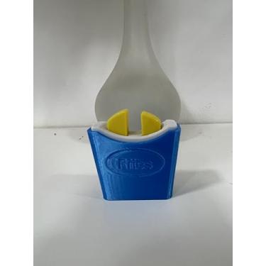 Imagem de Brinquedo Sensorial Batata Fritas Anti Stress Click Pop it Fidget 3D (Azul)