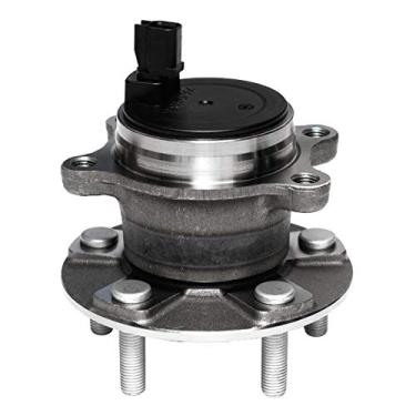 Imagem de Conjunto de cubo e rolamento da roda traseira compatível com Ford Focus 2012 13 14 15 16 17 2018 (sem sistema de estacionamento automatizado) AUQDD 512466 [5 terminais com ABS]