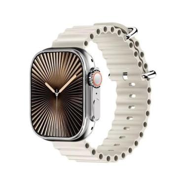 Imagem de Smartwatch Ultra 4 Plus Serie 10 49mm Tela Amoled 2GB Gps bússola What