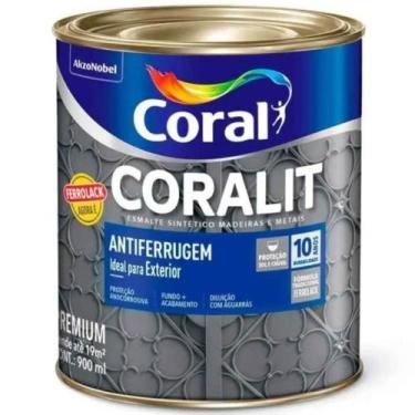 Imagem de Esmalte Sintético Fundo e Acabamento Ferrolack Coralit Antiferrugem 90