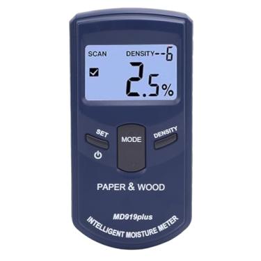 Imagem de Medidor de Umidade de Madeira Profissional, Testador de Umidade de Concreto de Lenha, Detector de Vazamentos para Paredes, Com Exibição de Retroilumação, Aderência Não Deslizante
