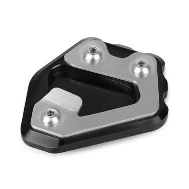 Imagem de Acc-Creativity Suporte lateral para pé de motocicleta, ampliador lateral, placa de extensão compatível com BMW F800R 2015-2021 F800GT 2016-2021 (preto)