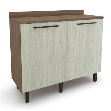 Imagem de Balcao Evolution Plus 2 Portas Tannat legno Crema Batrol Tannat legno Crema