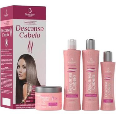 Imagem de Kit 4 Itens Descansa Cabelo Bio Instinto Profissional Hidratação e Mac