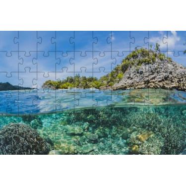 Imagem de Quebra-Cabeça Inclusivo Mares e Oceanos do Mundo de 300 peças