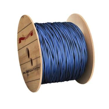 Imagem de Cabo Alumínio Duplex Megatron 16mmx100m Rolo Neutro Isolado Preto/Azul